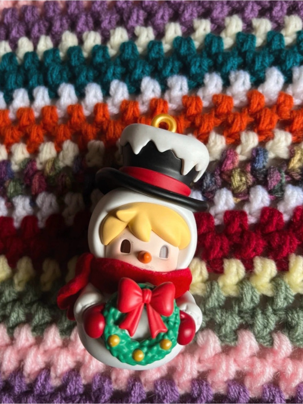 Popmart sweet bean snowman figurine
